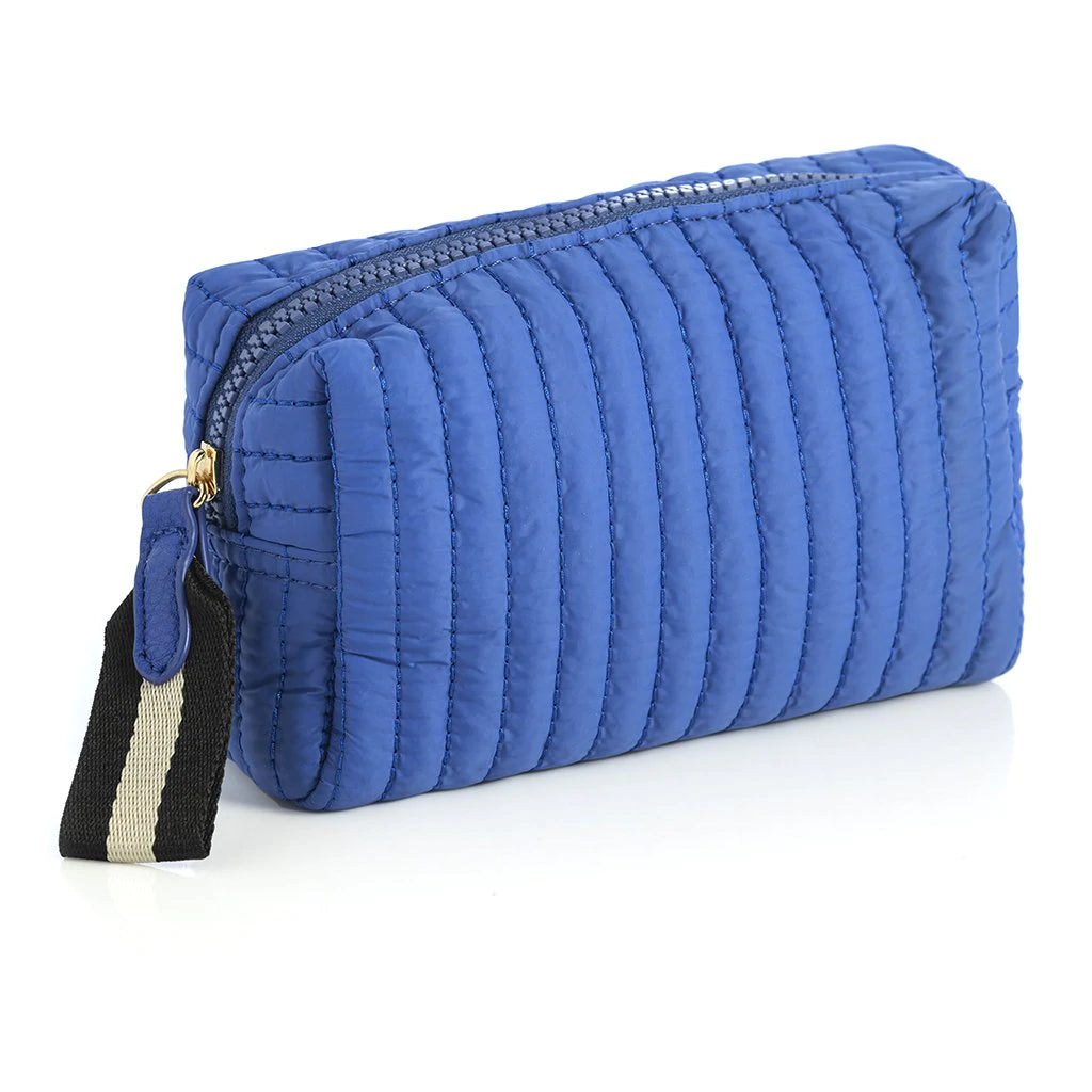 Ezra Quilted Small Cosmetic Pouch