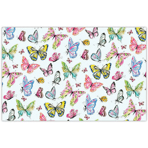 Hand Painted Butterfly Paper Placemat