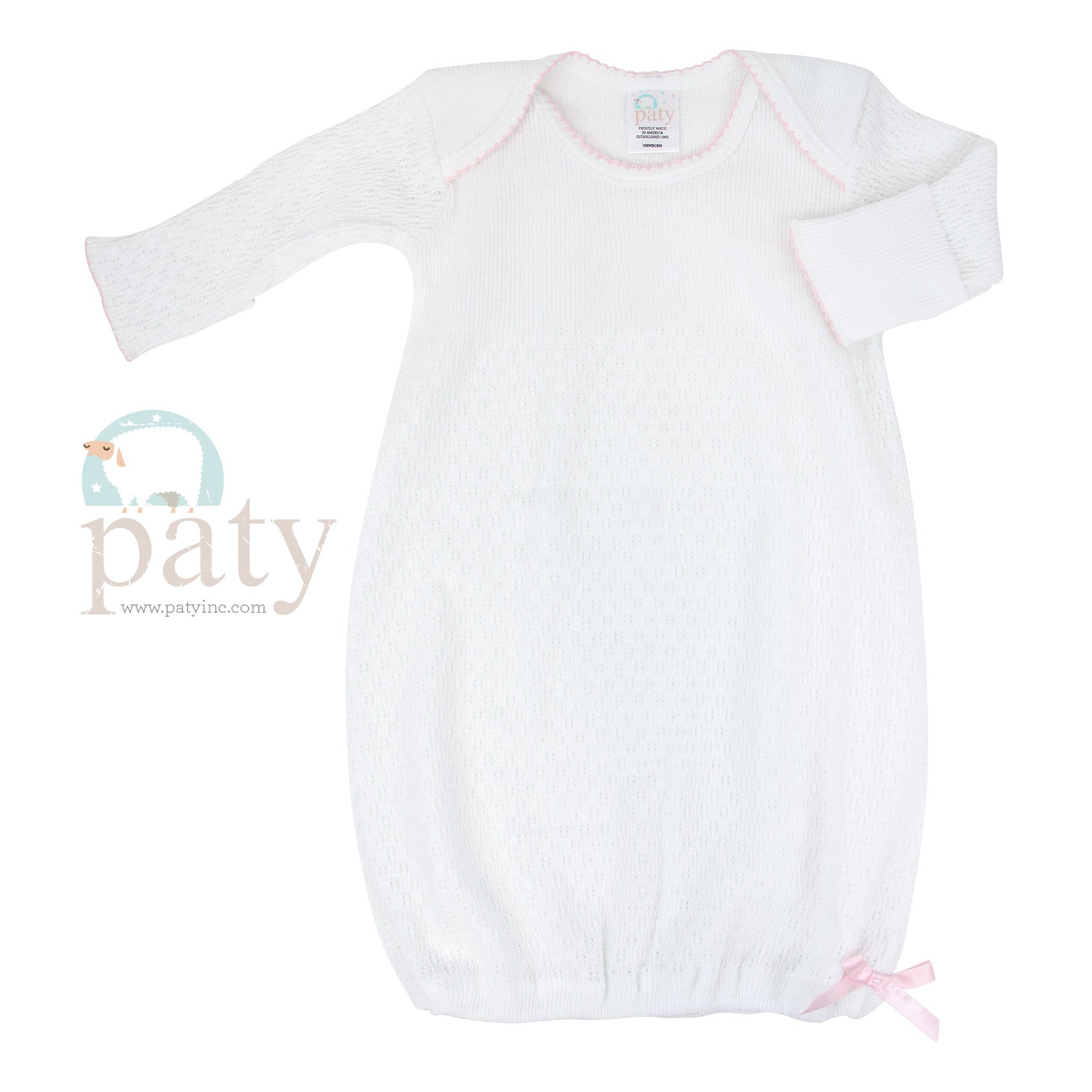 Infant Day Gown with Lap Shoulder