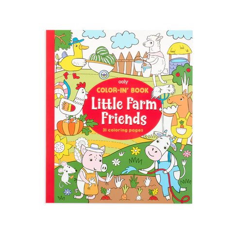 Color-in Book Little Farm Friends
