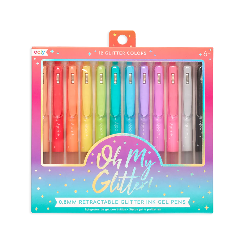 Oh My Glitter Retractable Gel Pens