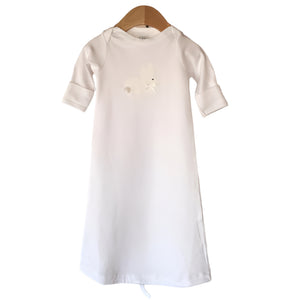 JJ Pima Cotton Gown with Applique