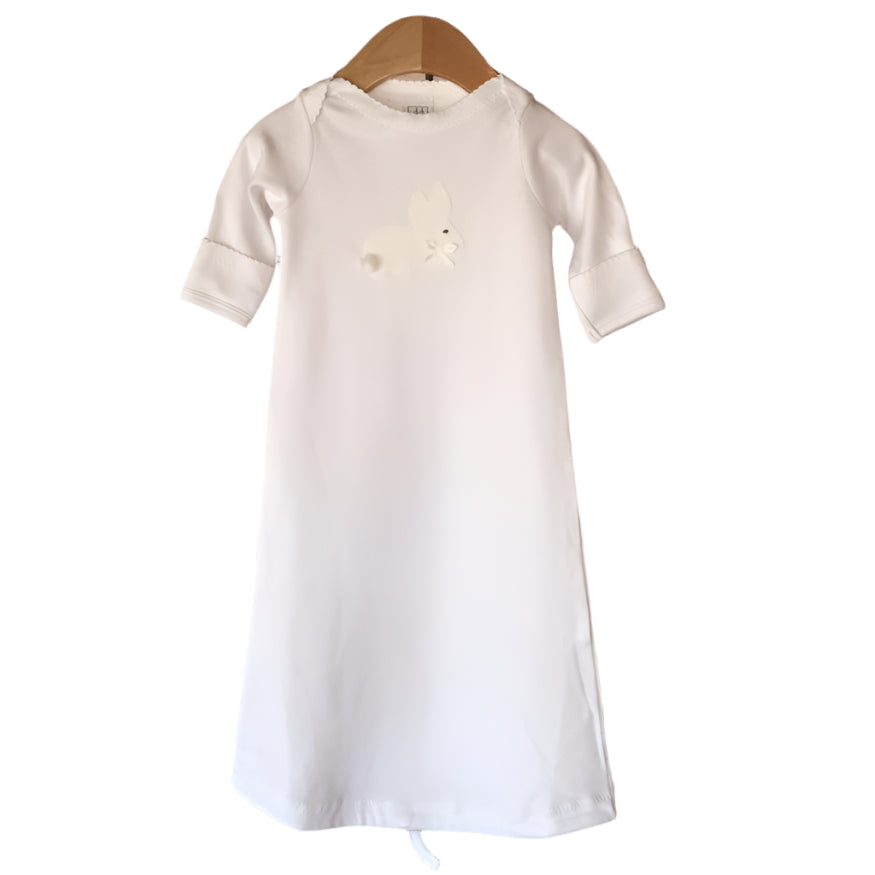 JJ Pima Cotton Gown with Applique