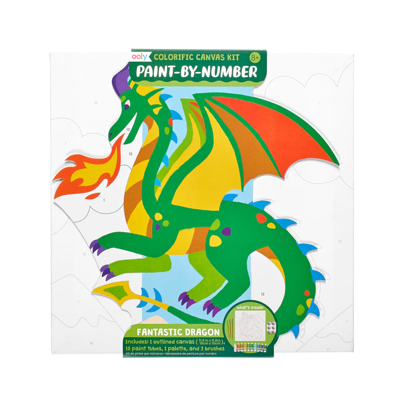 Colorific Canvas Paint By Number Kit-Dragon