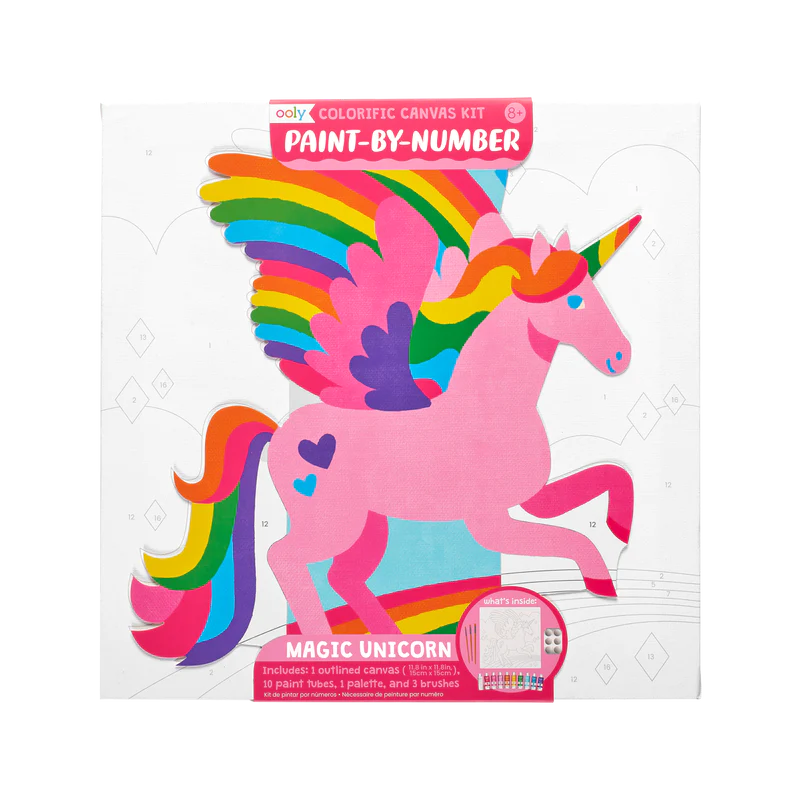 Colorific Canvas Paint By Number Kit-Unicorn