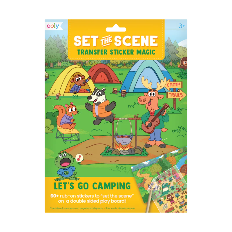 Set the Scene Transfer Stickers Magic Let's Go Camping