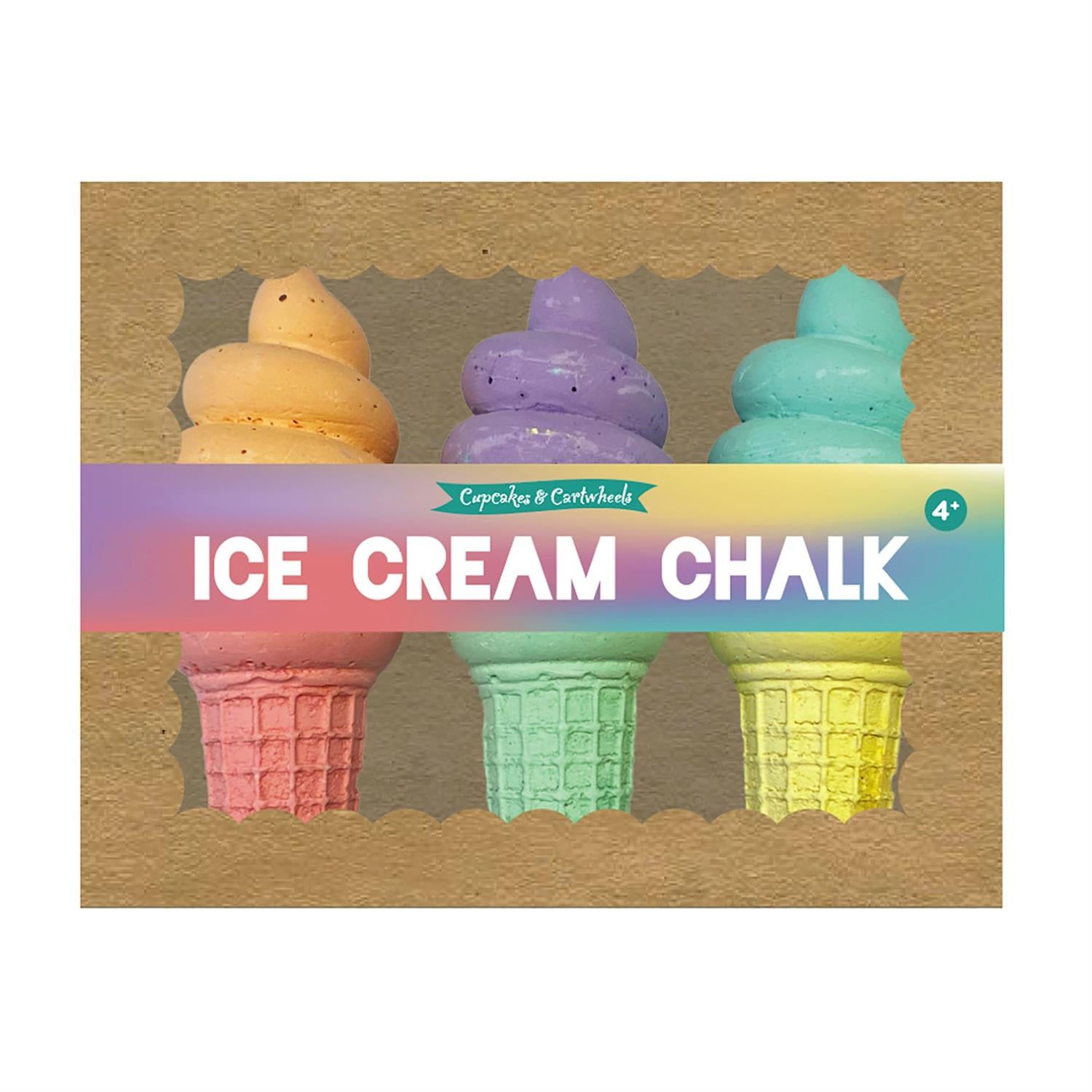 Ice Cream Cone Chalk Set of 3