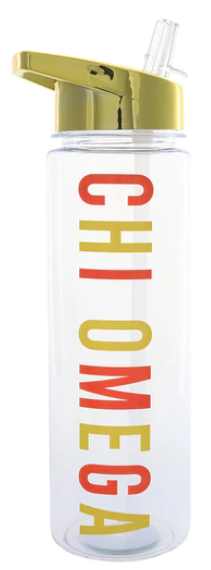 Chi Omega Water Bottle 16 oz