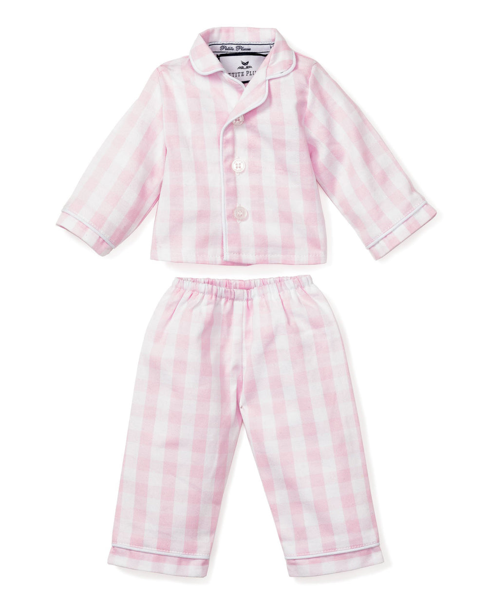 Petite Plume Pink Gingham Doll Pajama Set