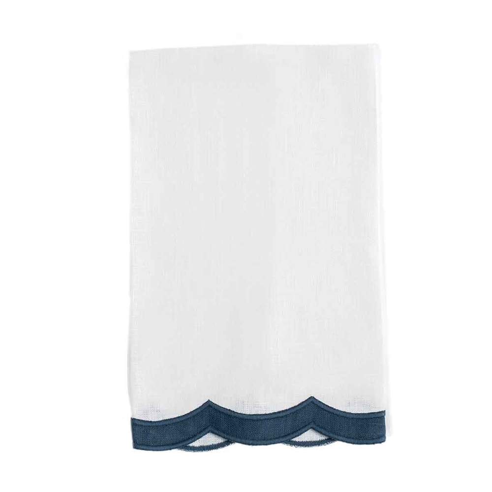 Linen Hemstitch Guest Hand Towel - Set of 2