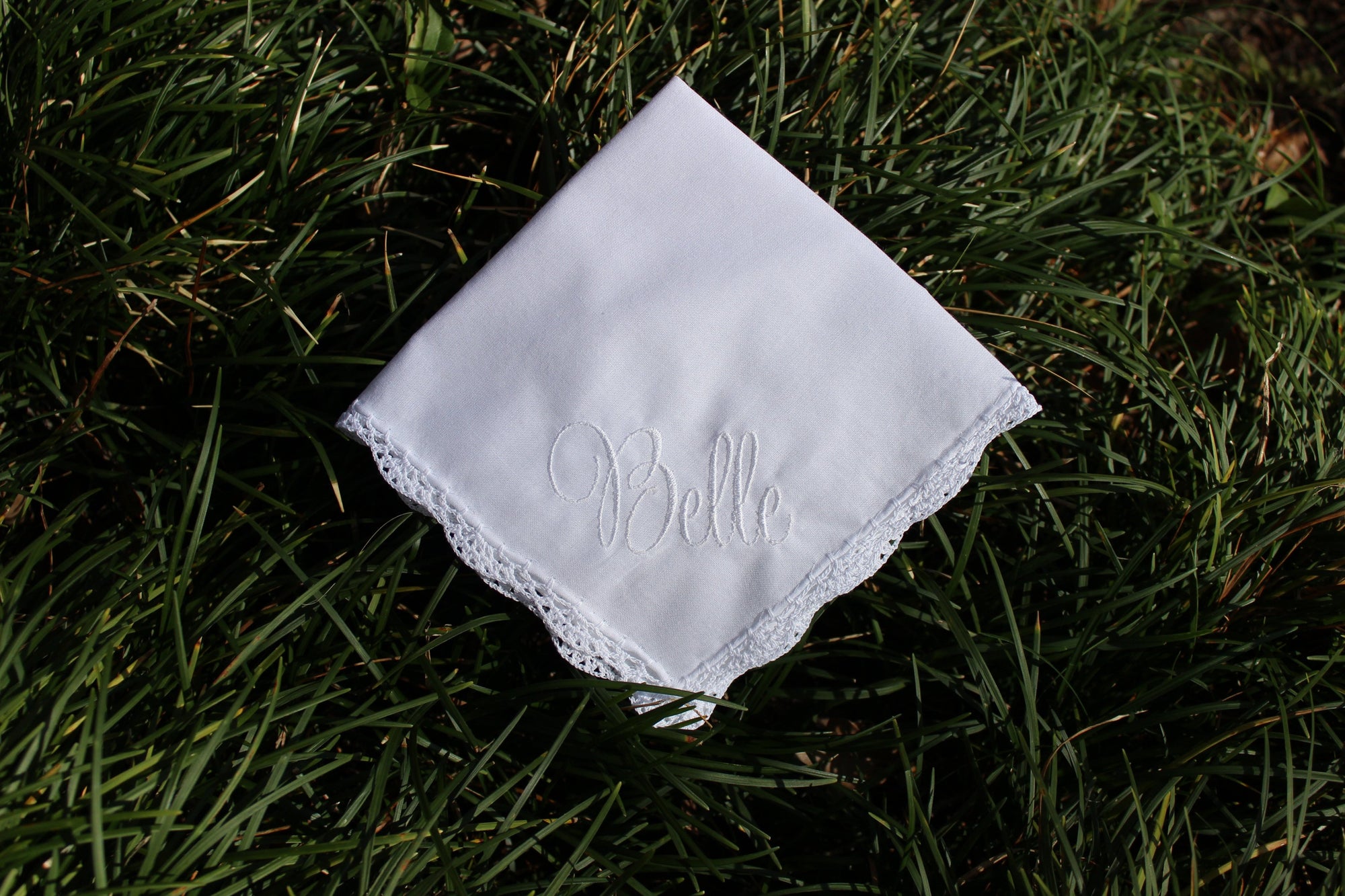 White Cotton Women's Handkerchief