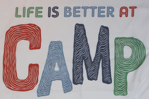 Life is Better at Camp Red/Blue Pillow Case