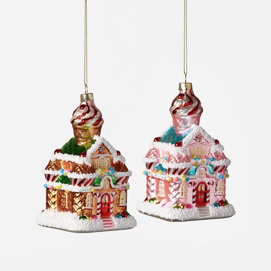 Home Sweet Home Glass Ornament