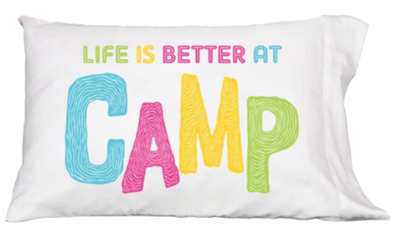 Life is Better at Camp Pink/Green Pillow Case