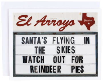 El Arroyo Reindeer Pies Card