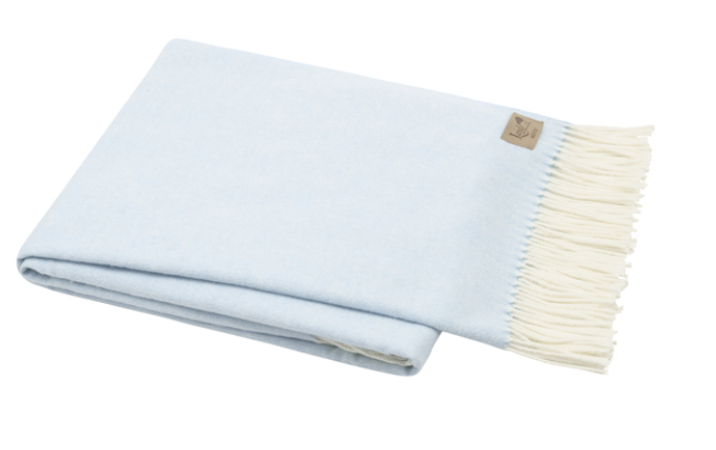 Blue herringbone discount throw blanket