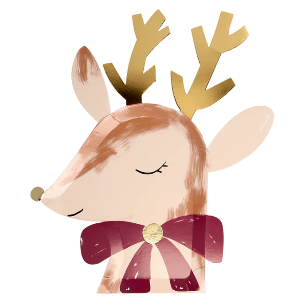 Reindeer with Bow Plate