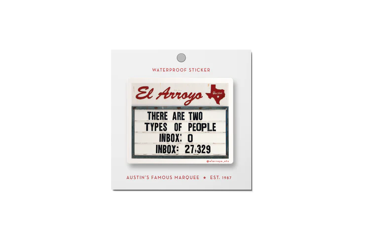El Arroyo Types of People Sticker