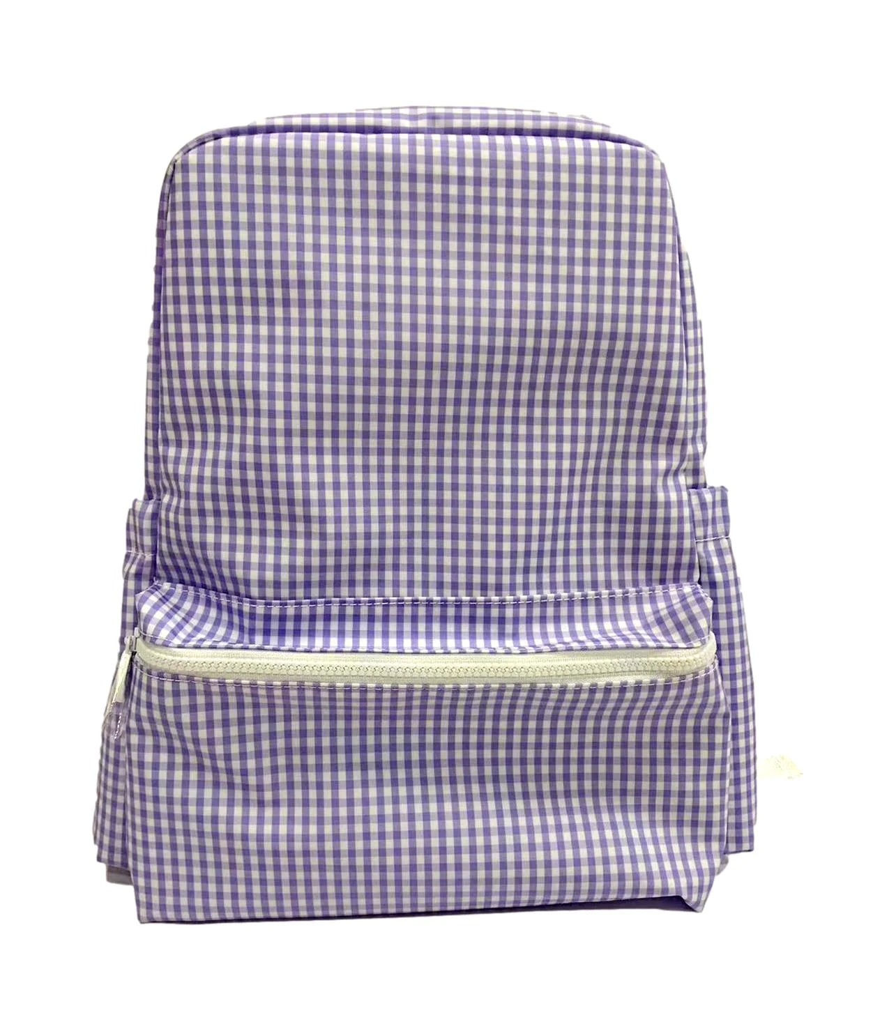 Coated Canvas Gingham Backpack