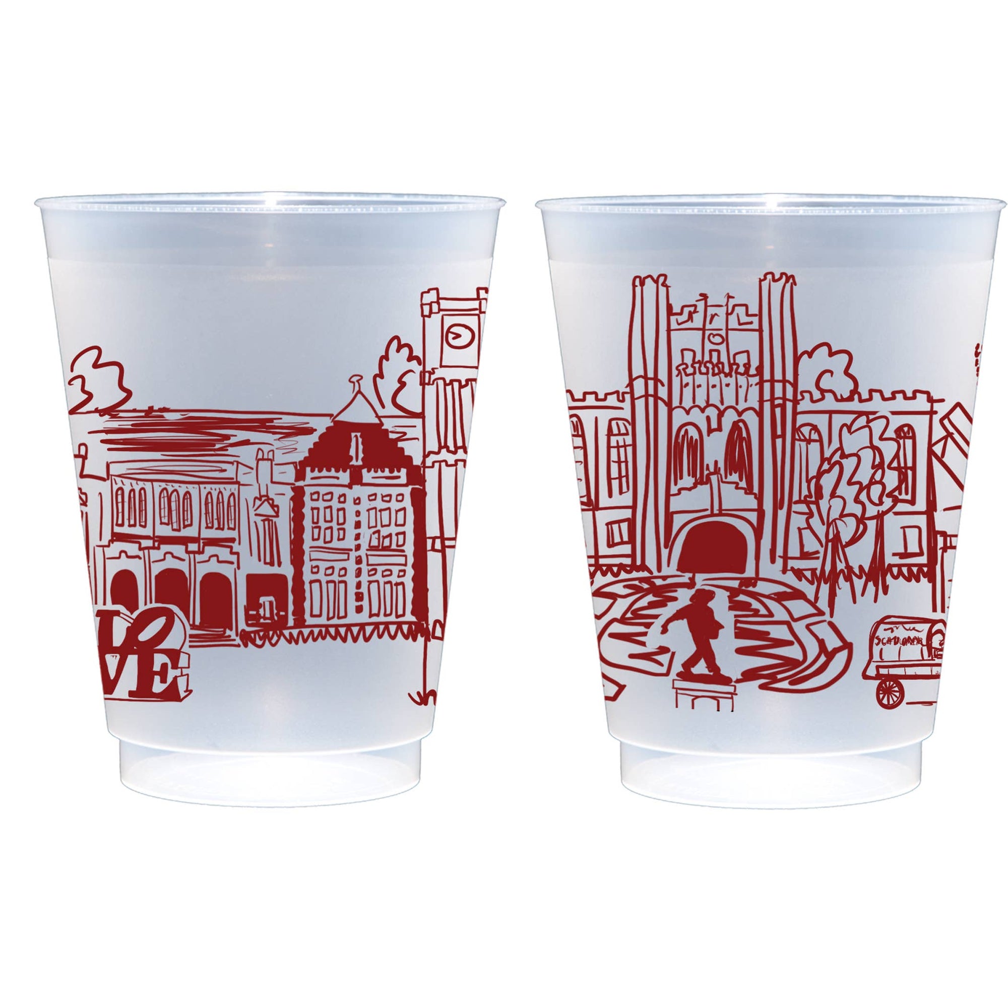 Shatterproof  Cup 10 Pack {Oklahoma University Skyline}