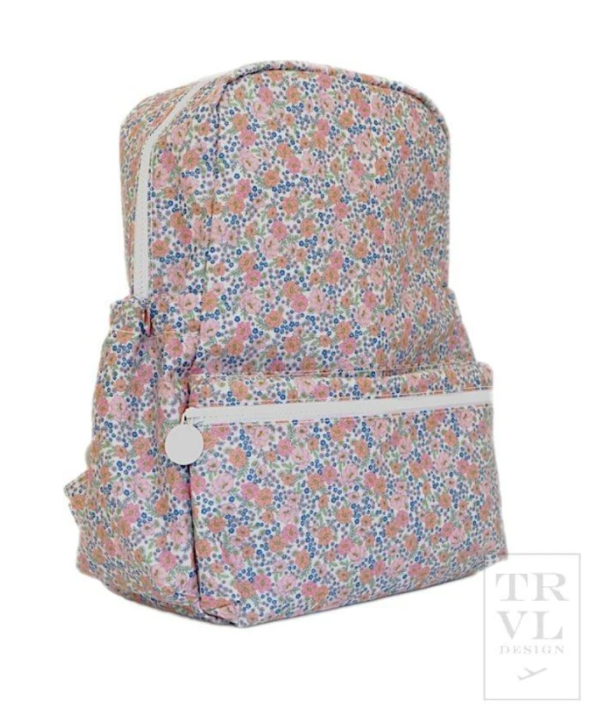Coated Canvas Garden Floral Backpack