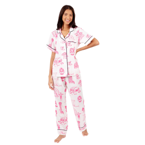 Dallas Toile Pajama Set - Short Sleeve/Pants