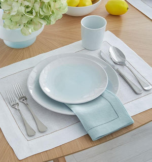 Festival Hemstitch Linen Placemats-- 101 Colors Available