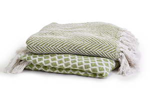 Soft Cotton Throw with Fringe