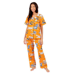 Houston Toile Pajama Set - Short Sleeve/Pants