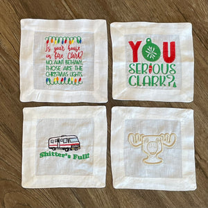 Build Your Own Christmas Vacation Inspired Cocktail Napkin Set