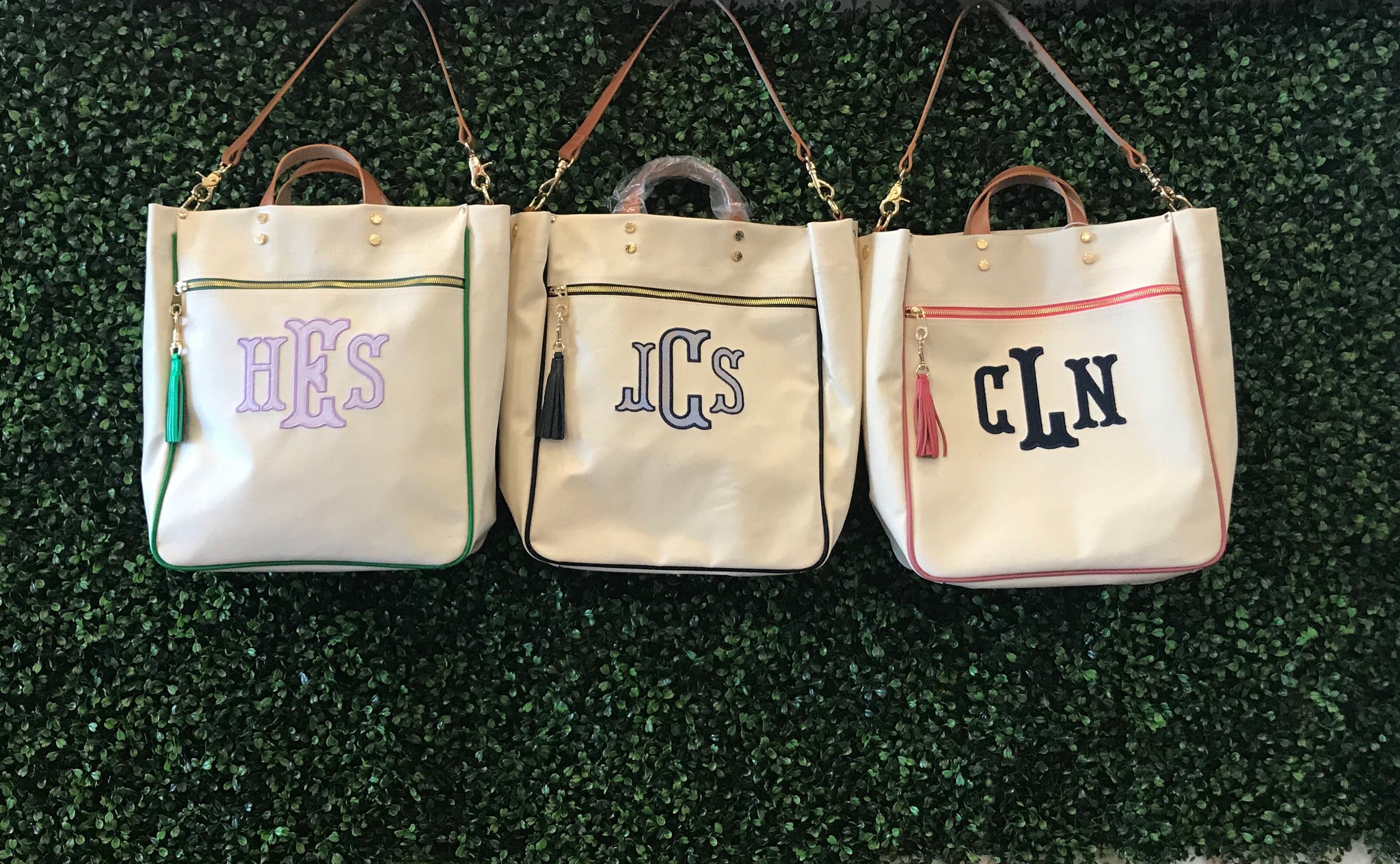 Kennedy Coated Canvas Tote – The Monogrammed Home