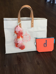 Canvas Tote with Monogram