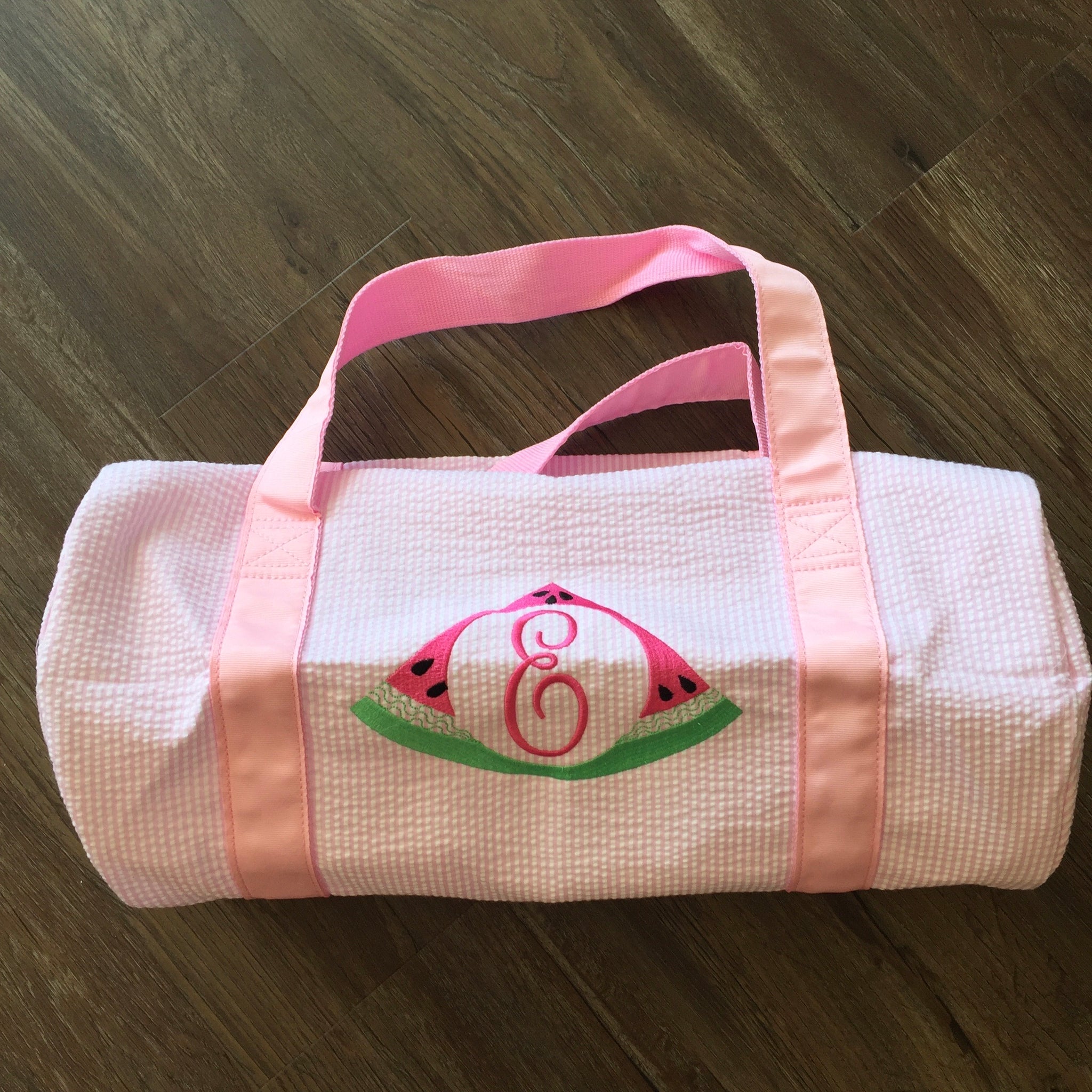 Mint Seersucker Duffle Bag – LL Monograms