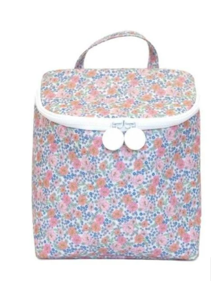 Coated Canvas Garden Floral Lunch Bag