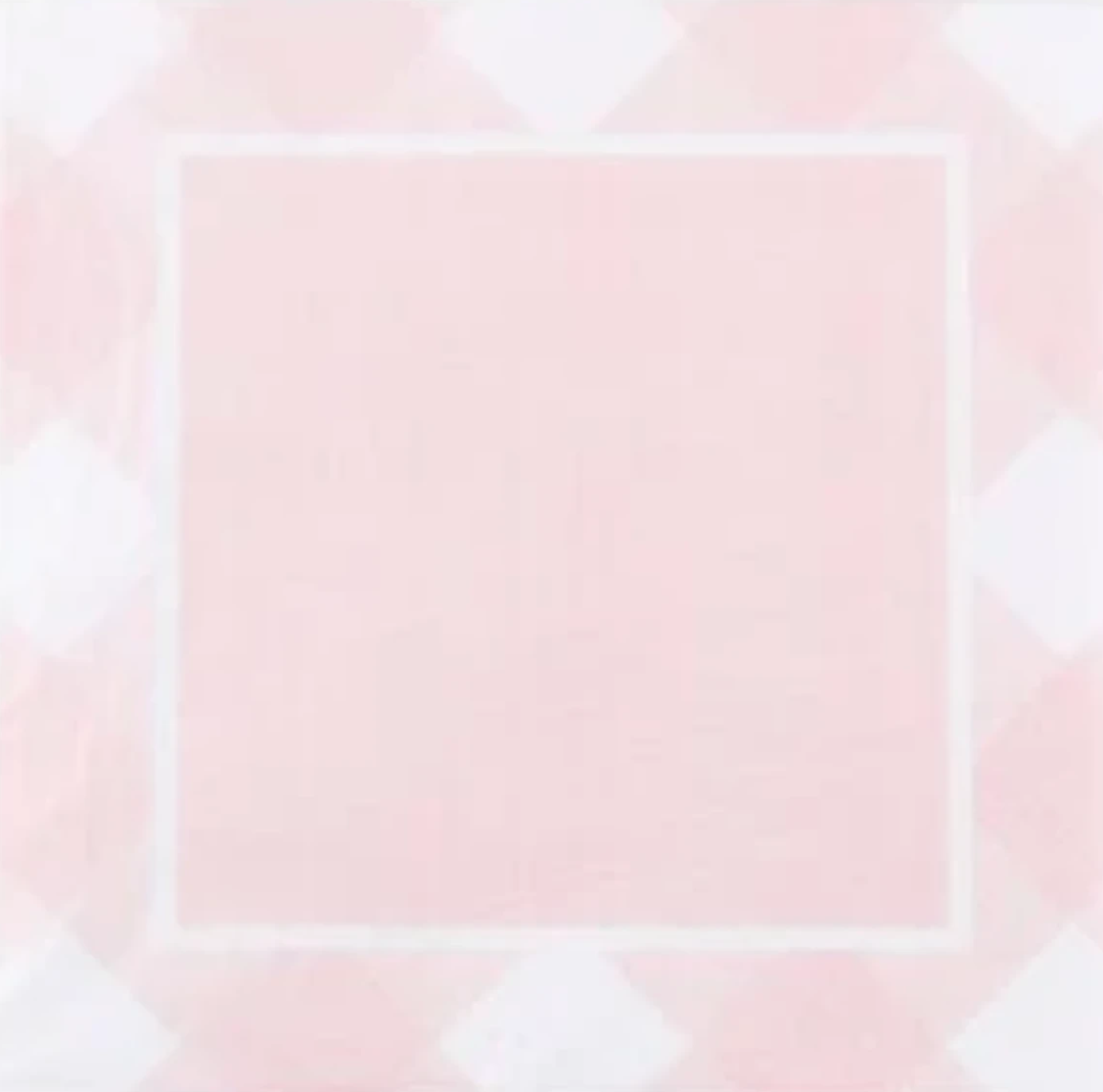 Pink Gingham Paper Lunch Napkin