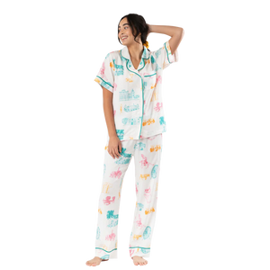 San Antonio Toile Pajama Set - Short Sleeve/Pants